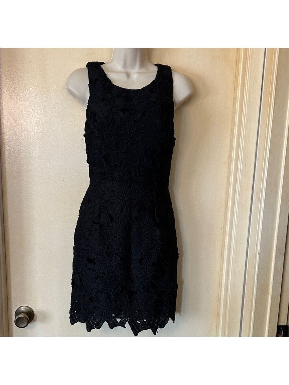 Astr the Label Black Lace Mini Dress size S